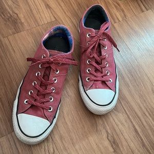 Converse All Star Purple Low-Top Sneaker Sz 8